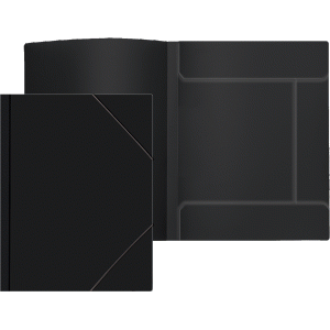Папка на резинке, А4, Attomex цвет черный, 450 мкм, 3070404