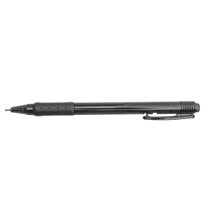 Ручка шариковая DolceCosto,автомат,Oilgel,0,7,черная,с рез. манжетой, чернила Semi-gel D00263
