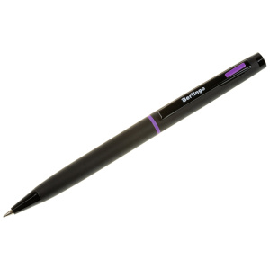 Ручка шариковая Berlingo, ColorZone фиолет. акцент, синяя, 0,7мм., поворот CPs_70505