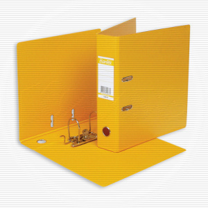 Папка с арочным механизмом BANTEX, 50мм, желтый