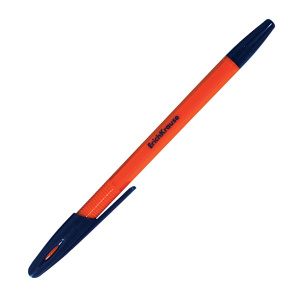 Ручка шариковая Erich Krause, R-301 orange, синяя,0,7мм,43194