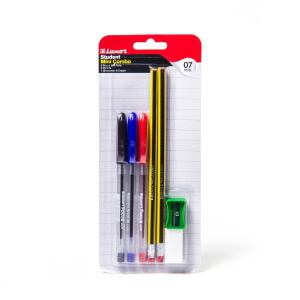 Набор канц. для студента (3 ручки,2 карандаша ,1 точилка,1 ластик) 1311/7ВС