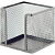 Бокс металл сетка для блоков бумаги 9,5х9,5х6 ,серый , 3042007