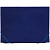 Папка на резинке А4, 13 отделений, синяя ,500мкм, 254779