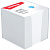 Блок для записей в пластиковом боксе 9х9х9 ,Premium, белизна 100% ,ZP8608