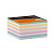Блок для записей в пленке (запасной) 9х9х5, офсет, 80гр, цветной 0717, LAMARK
