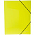 Папка на резинках Berlingo Neon, желтая, А4, с 3-я полями, 500мкм, ANp_01803