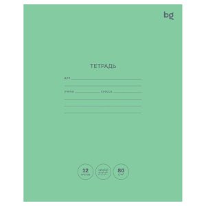 Тетрадь 12л, А5, блок офсет, простая обложка, косая линейка Т5ск12 55476, 274/4