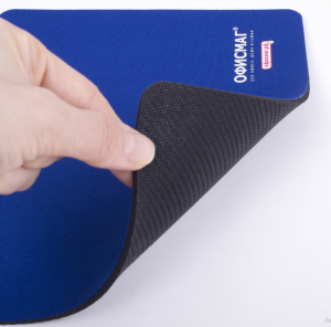 Коврик для мыши ОФИСМАГ, резина + ткань, 220х180х3 мм,синий 512812