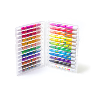 Карандаши цветные для грима на основе воска Alingar, 24 цвета,пластиковая упаковка ,AL 4521-24