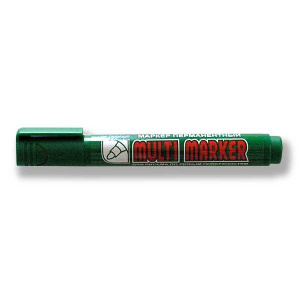 Маркер перманент CROWN Multi Marker, зеленый, 3мм, овальный, Корея, CPM-800