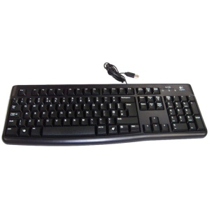 Клавиатура Logitech, K120, черная, (USB)