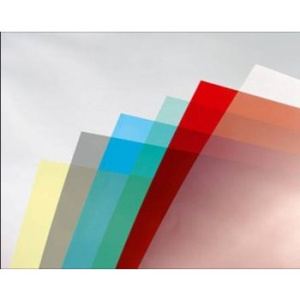 Обложки пластиковые цветные А4,180мкм (100 шт./уп.), красные прозрачные 9014