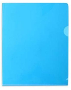 Папка уголок с 1-м отделением, А5, 180мкр, Berlingo, синяя