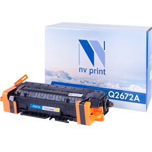 Картридж лазерный HP Q2672A (Yellow) для CLJ 3500/3550/3700 / NV-Print