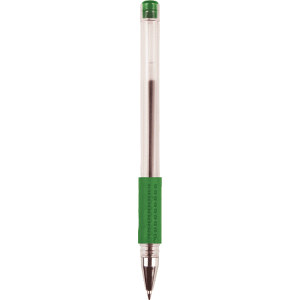 Ручка гелевая Attomex зеленая, 0,5мм, грип 5051309