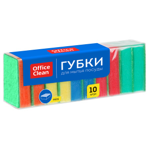 Хоз Губка для посуды, OfficeClean, 10шт./уп. 281459