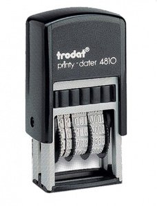 Датер автоматический пластиковый, месяц буквы , мини 3,8мм "Trodat" 10 4810