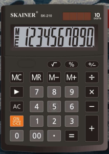 Калькулятор 10-разряд. SKAINER SK-210,малый настольный