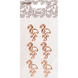 Скрепки Gold Rose Flamingo deVENTE 4135009