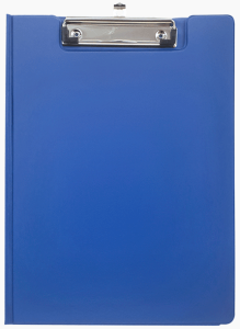 Планшет пластиковый с крышкой, А4, синий ,deVENTE, с внутренним карманом 3034047