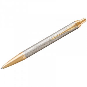 Ручка PARKER шариковая IM Premium Warm Silver GT, 1 мм, кнопочный механизм, 1931687