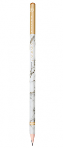 Карандаш чернографитный BRUNO VISCONTI "Carrara White" НB, заточен., 182211