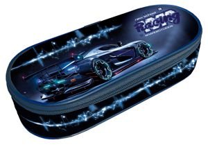 Пенал школьный Racing school ,мягкий с откидной планкой,ткань 58821