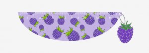 Линейка ПВХ 15 см Tutti-Frutti. Blackberry 5091023