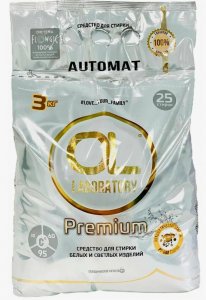 Хоз Порошок стиральный OL Laboratory Premium, автомат, для белого белья 3кг