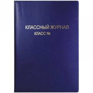 Обложка для классного журнала, ПВХ цветная, тиснение золото 15.31b