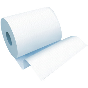 Хоз Полотенца бумажные д/рук в рулонах OfficeClean 2-слойные,150м/рул,белые,262646 (система Н1)