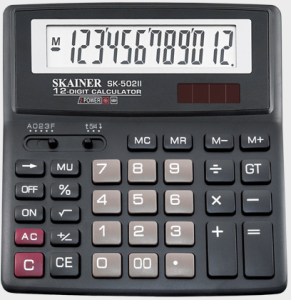 Калькулятор 12-разряд. SKAINER SK-502II,средний настольный