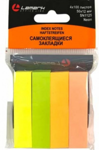 Блок-кубик LAMARK, 50х12, 4цв.х100л., бумажный , SN1125