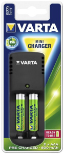 Зарядное устройство Varta 57666 201 421 для 2-х ААА, Mini Charger
