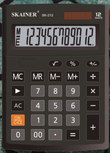 Калькулятор 12-разряд. SKAINER SK-212,малый настольный