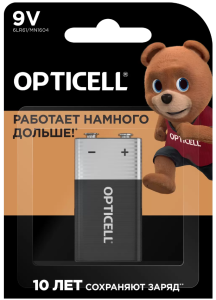 Батарейка OPTICELL 9V, крона