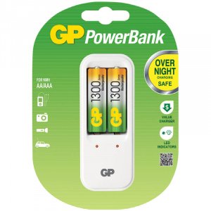 Зарядное устройство GP, PB410GS130-2CR2 +2 шт акк. AA 1300 mAh