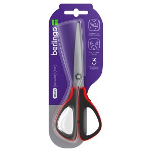 Ножницы 190мм, Berlingo Easycut 300 ,мягкие вставки, европодвес DNn_19035_b 