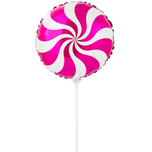 Воздушный шар Ф 9" Конфета розовая 1206-0339