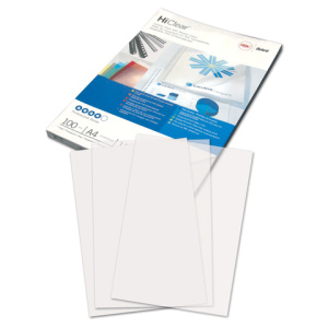 Обложки пластиковые прозрачные А4, 180мкм (100 шт. в 1-ой упаковке)