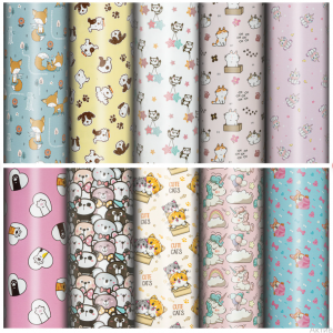 Подарочная упаковка,  Funny Animals, 70х100см, 1л., 90г/м2, ассорти 10 дизайнов , 591917