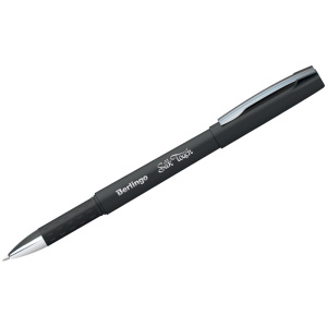 Ручка гелевая Berlingo SILK, черная 0,5мм., грип 265906/05121