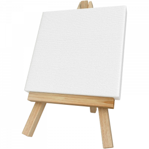 Мини мольберт с холстом на подрамнике 10x10 см грунтов. deVENTE. ART 100% хлопок 280 г/м² 8150438