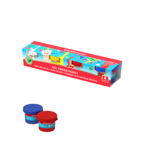 Краски пальчиковые ArtBerry® с Алоэ Вера, 4 цвета по 35мл 41751