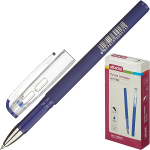 Ручка гелевая Attache Mystery синий,0,5мм,конусный наконечник