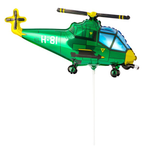 Воздушный шар Ф Вертолет зеленый 1206-0350