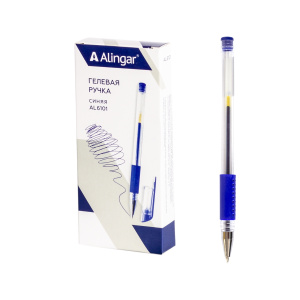 Ручка гелевая Alingar ,синяя, 0,5 мм AL 6101