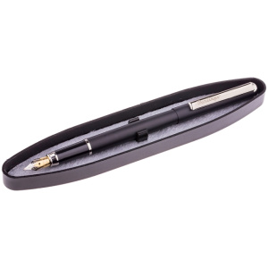 Ручка перьевая Berlingo Silver Presrige, 0,8мм., черный/хром, CPs_82101