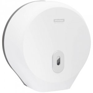 Хоз Диспенсер для туалет.бумаги в рулон, OfficeClean Professional, ABS-пластик,механич.,белый 274672
